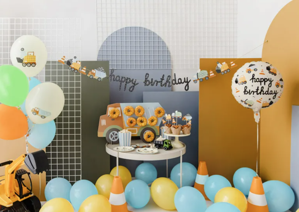 Folienballon - Baufahrzeuge - ø 35cm